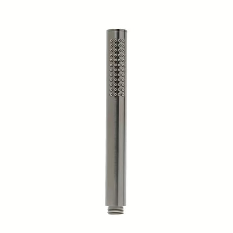 Ručni tuš SAT Aurum u obradi brušeni gun metal s okruglim minimalističkim dizajnom.