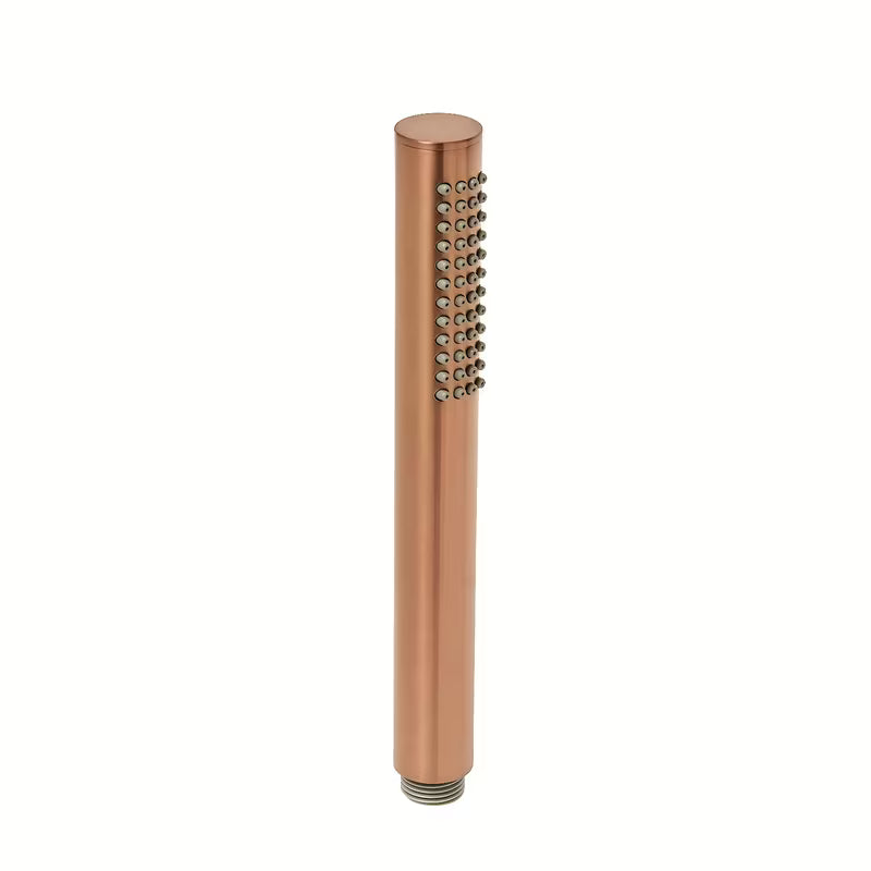 Ručni tuš SAT Aurum u izvedbi rose gold brushed s okruglim dizajnom i ergonomskom ručkom.