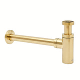 Sifon za Umivaonik SAT Aurum u sjajnoj zlatnoj boji, okruglog dizajna i s priključkom DN32