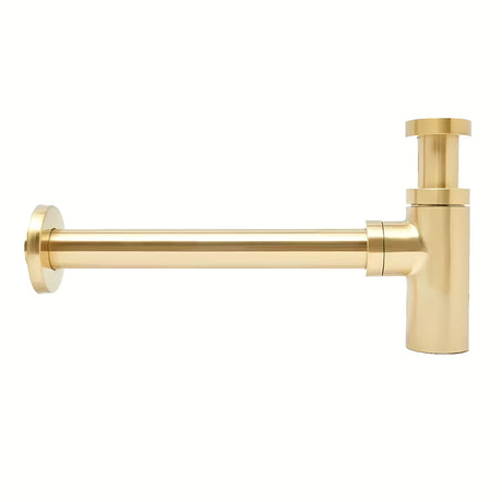 Sifon za Umivaonik SAT Aurum u sjajnoj zlatnoj boji, okruglog dizajna i s priključkom DN32