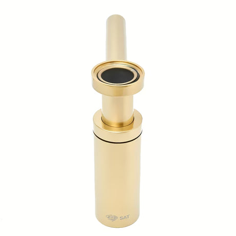 Sifon za Umivaonik SAT Aurum u sjajnoj zlatnoj boji, okruglog dizajna i s priključkom DN32