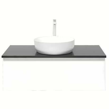 Bijela viseća kupaonski ormarić SAT B-Way 1 s pokrovnom pločom, 99x45x30 cm