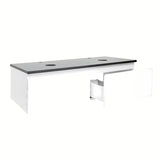 Viseća kupaonski ormarić SAT B-Way 1 u bijelom sjaju s pokrovnom pločom 119x45x30 cm