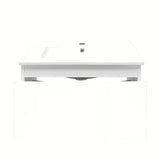 Viseća kupaonski ormarić s keramičkim umivaonikom SAT B-Way 1 u bijelom sjaju