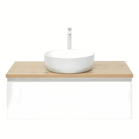 Viseća kupaonski ormarić SAT B-Way 1 99x45x30 cm u sjajno bijeloj boji s pokrovnom pločom