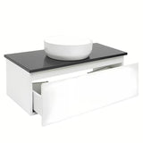 Viseća kupaonski ormarić SAT B-Way 1 s pokrovnom pločom u bijeloj boji, 99x45x30 cm