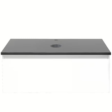 Viseća kupaonski ormarić SAT B-Way 1 s pokrovnom pločom u bijeloj boji, 99x45x30 cm