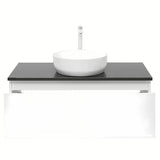 Bijela viseća kupaonski ormarić SAT B-Way 1 s pokrovnom pločom, 99x45x30 cm