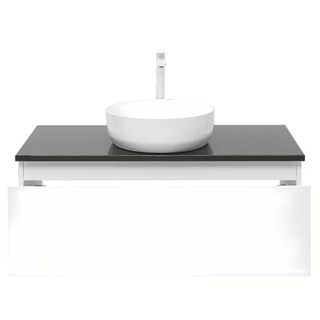 Bijela viseća kupaonski ormarić SAT B-Way 1 s pokrovnom pločom, 99x45x30 cm