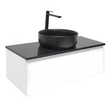 Viseća kupaonski ormarić SAT B-Way 1 u bijelom sjaju s pokrovnom pločom 99x45x30 cm