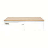 Viseća kupaonski ormarić SAT B-Way 1 s pokrovnom pločom u bijelom sjaju, 119x30x45 cm