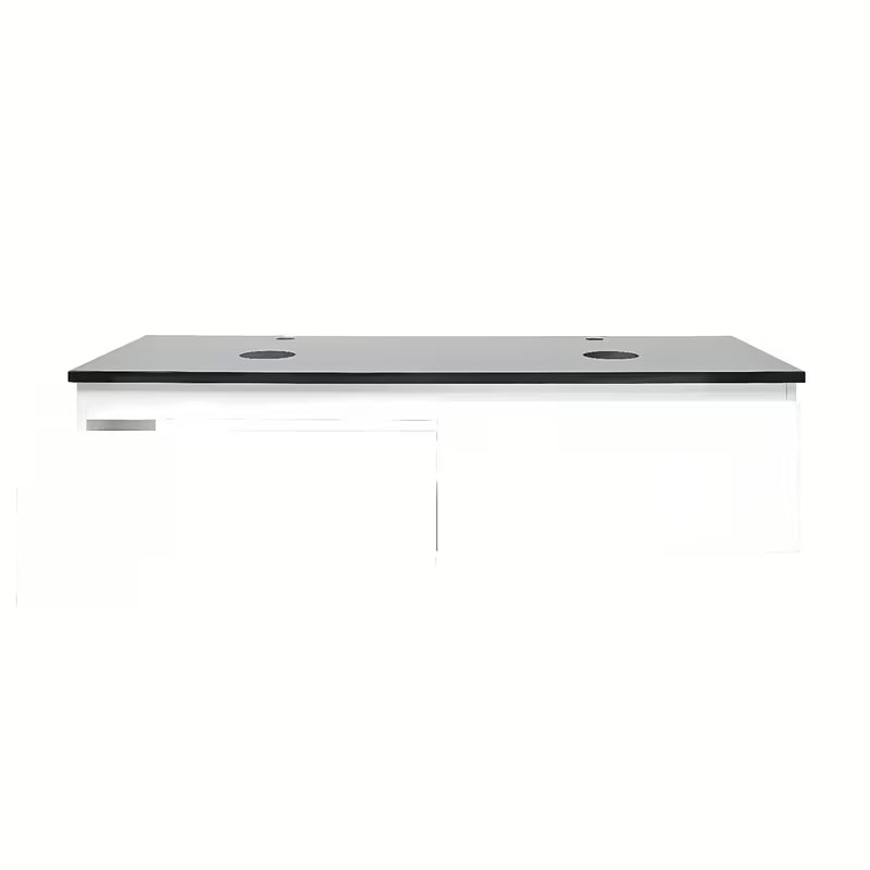 Viseća kupaonski ormarić SAT B-Way 1 u bijelom sjaju s pokrovnom pločom 119x45x30 cm