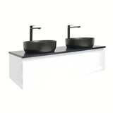 Viseća kupaonski ormarić SAT B-Way 1 s pokrovnom pločom u bijeloj boji sa sjajnom završnom obradom