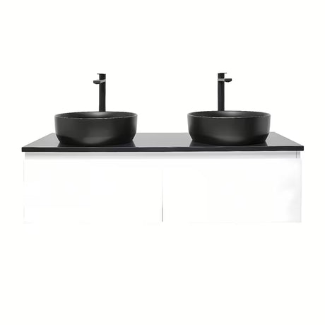 Viseća kupaonski ormarić SAT B-Way 1 s pokrovnom pločom u bijeloj boji i sjajnoj završnoj obradi