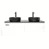 Viseća kupaonski ormarić SAT B-Way 1 s pokrovnom pločom u bijeloj boji i sjajnoj završnoj obradi