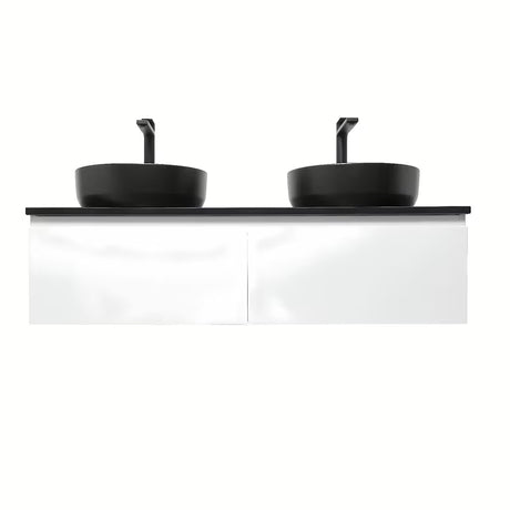 Viseća kupaonski ormarić SAT B-Way 1 s pokrovnom pločom u bijeloj boji i sjajnoj završnoj obradi