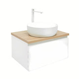 Viseća kupaonski ormarić SAT B-Way 1 u bijeloj boji sa sjajnom završnom obradom, 59x45x30 cm.