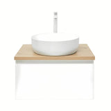 Viseća kupaonski ormarić SAT B-Way 1 u bijeloj boji sa sjajnom završnom obradom, 59x45x30 cm.