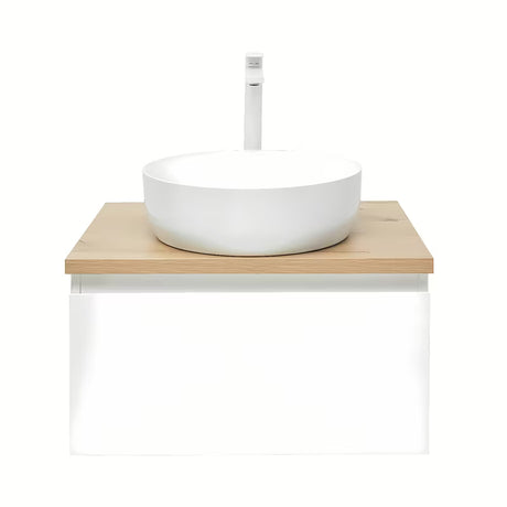 Viseća kupaonski ormarić SAT B-Way 1 u bijeloj boji sa sjajnom završnom obradom, 59x45x30 cm.