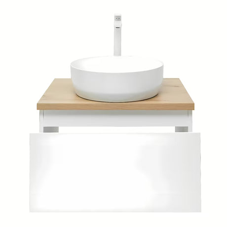 Viseća kupaonski ormarić SAT B-Way 1 u bijeloj boji sa sjajnom završnom obradom, 59x45x30 cm.