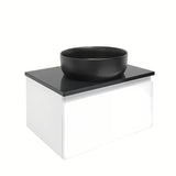 Viseća kupaonski ormarić SAT B-Way 1 s pokrovnom pločom u bijeloj boji sa sjajnom završnom obradom