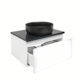 Viseća kupaonski ormarić SAT B-Way 1 s pokrovnom pločom u bijeloj boji sa sjajnom završnom obradom