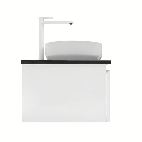 Viseća kupaonski ormarić SAT B-Way 1 u bijeloj boji s pokrovnom pločom i sjajnom završnom obradom