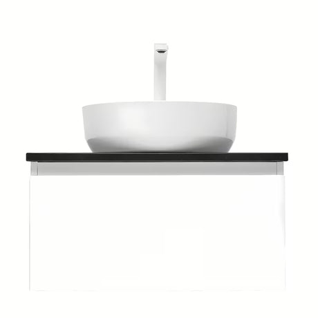 Viseća kupaonski ormarić SAT B-Way 1 u bijeloj boji s pokrovnom pločom i sjajnom završnom obradom