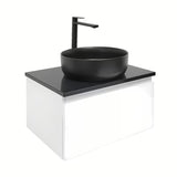 Viseća kupaonski ormarić SAT B-Way 1 u bijelom sjaju s pokrovnom pločom