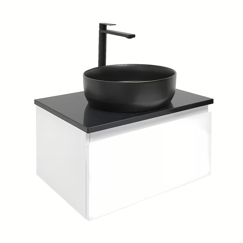 Viseća kupaonski ormarić SAT B-Way 1 u bijelom sjaju s pokrovnom pločom