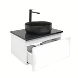 Viseća kupaonski ormarić SAT B-Way 1 u bijelom sjaju s pokrovnom pločom