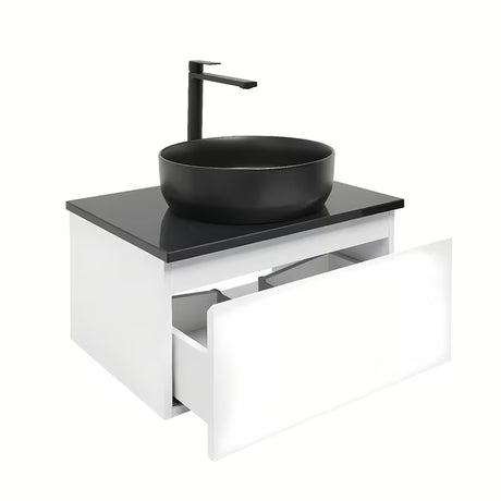 Viseća kupaonski ormarić SAT B-Way 1 u bijelom sjaju s pokrovnom pločom