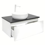 Viseća kupaonski ormarić SAT B-Way 1 u bijeloj boji s pokrovnom pločom i modernog dizajna