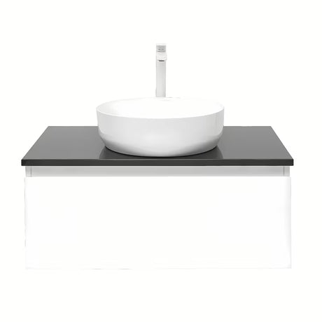 Viseća kupaonski ormarić SAT B-Way 1 u bijeloj boji s pokrovnom pločom i modernog dizajna