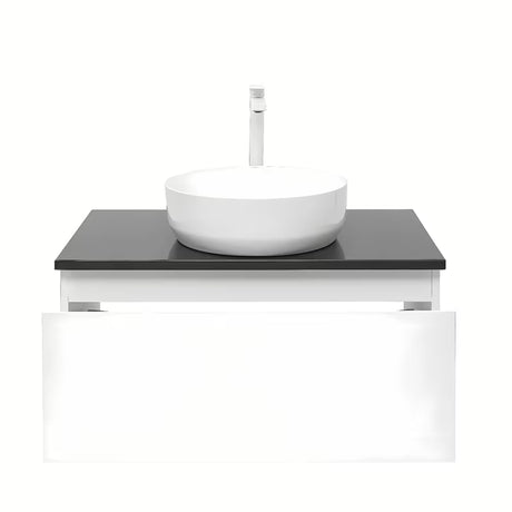 Viseća kupaonski ormarić SAT B-Way 1 u bijeloj boji s pokrovnom pločom i modernog dizajna