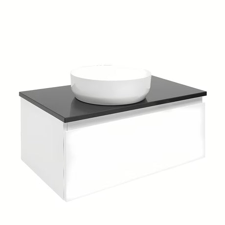 Viseća kupaonski ormarić SAT B-Way 1 u bijeloj boji sa sjajnom površinom, 79x45x30 cm.