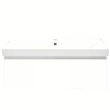 Viseća kupaonski ormarić SAT B-Way 1 s keramičkim umivaonikom u sjajno bijeloj boji