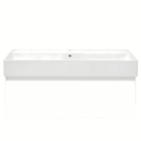 Viseća kupaonski ormarić s keramičkim umivaonikom SAT B-Way 1 u sjajno bijeloj boji