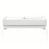 Viseća kupaonski ormarić s keramičkim umivaonikom SAT B-Way 1 u sjajno bijeloj boji