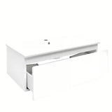 Viseća kupaonski ormarić SAT B-Way 1 s keramičkim umivaonikom u bijeloj boji sa sjajnom završnom obradom