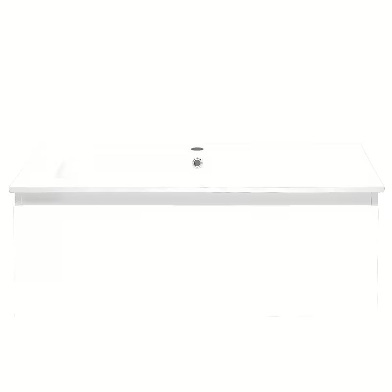 Viseća kupaonski ormarić SAT B-Way 1 s keramičkim umivaonikom u bijeloj boji sa sjajnom završnom obradom