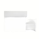 Viseća kupaonski ormarić SAT B-Way 1 s keramičkim dvostrukim umivaonikom u sjajnoj bijeloj boji