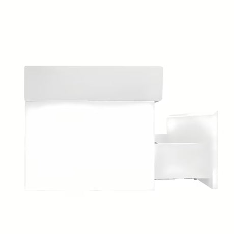 Viseća kupaonski ormarić SAT B-Way 1 s keramičkim dvostrukim umivaonikom u sjajnoj bijeloj boji