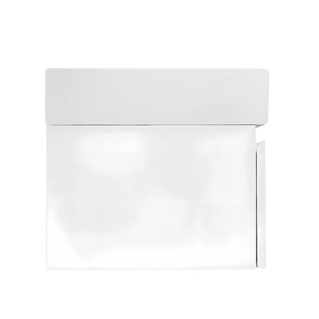 Viseća kupaonski ormarić SAT B-Way 1 s keramičkim dvostrukim umivaonikom u sjajnoj bijeloj boji