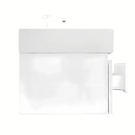 Viseća kupaonski ormarić SAT B-Way 1 s keramičkim dvostrukim umivaonikom u sjajno bijeloj boji