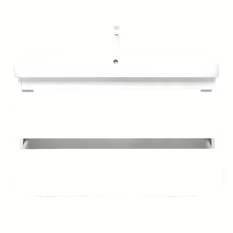 Viseća kupaonski ormarić s keramičkim umivaonikom SAT B-Way 1 u bijeloj boji sa sjajnom površinom