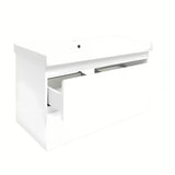 Viseća kupaonski ormarić s keramičkim umivaonikom SAT B-Way 1 u bijeloj sjajnoj boji