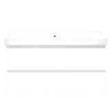 Viseća kupaonski ormarić s keramičkim umivaonikom SAT B-Way 1 u bijeloj sjajnoj boji