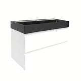 Viseća kupaonski ormarić s umivaonikom SAT B-Way 1 u sjajno bijeloj boji 99x50x45 cm