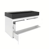 Viseća kupaonski ormarić s umivaonikom SAT B-Way 1 u sjajno bijeloj boji 99x50x45 cm